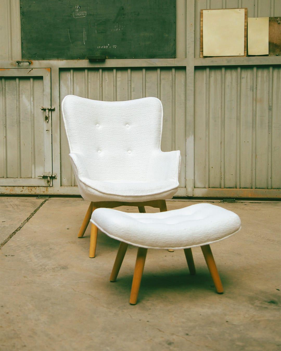 Sillón 70´s con otomana