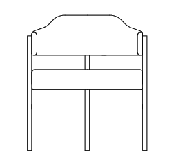 Plano técnico de Silla Macacha