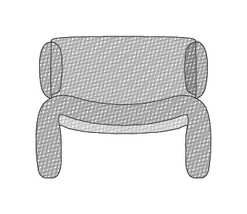 Plano técnico de Sillón Djinn