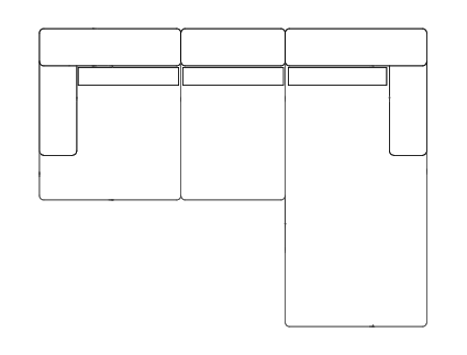 Plano técnico de Sillón Rosso